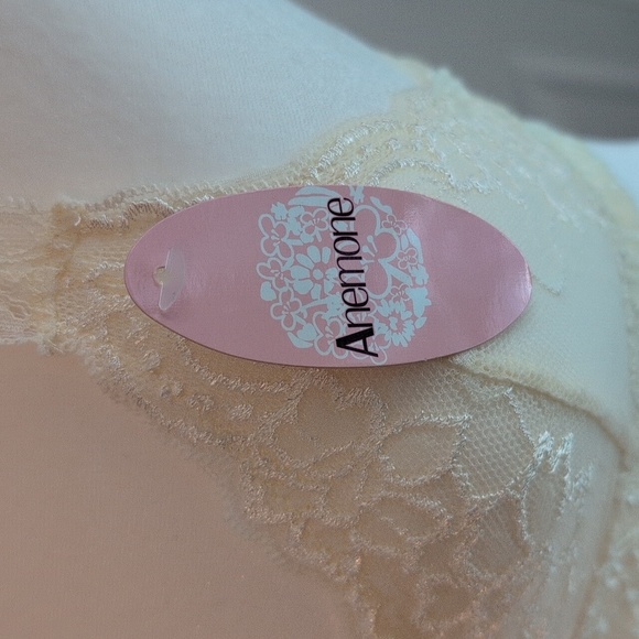 Anemone Cream and Blue Racerback Lace Bralette Set NWT - Picture 9 of 12